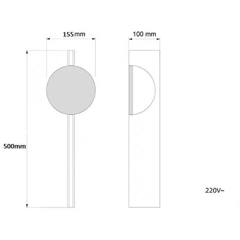 Corrugated Steel Wall Lamp - Nordic LED Sconce