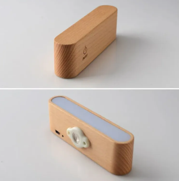 Rechargeable Wood Reading Lamp - Cordless LED Light