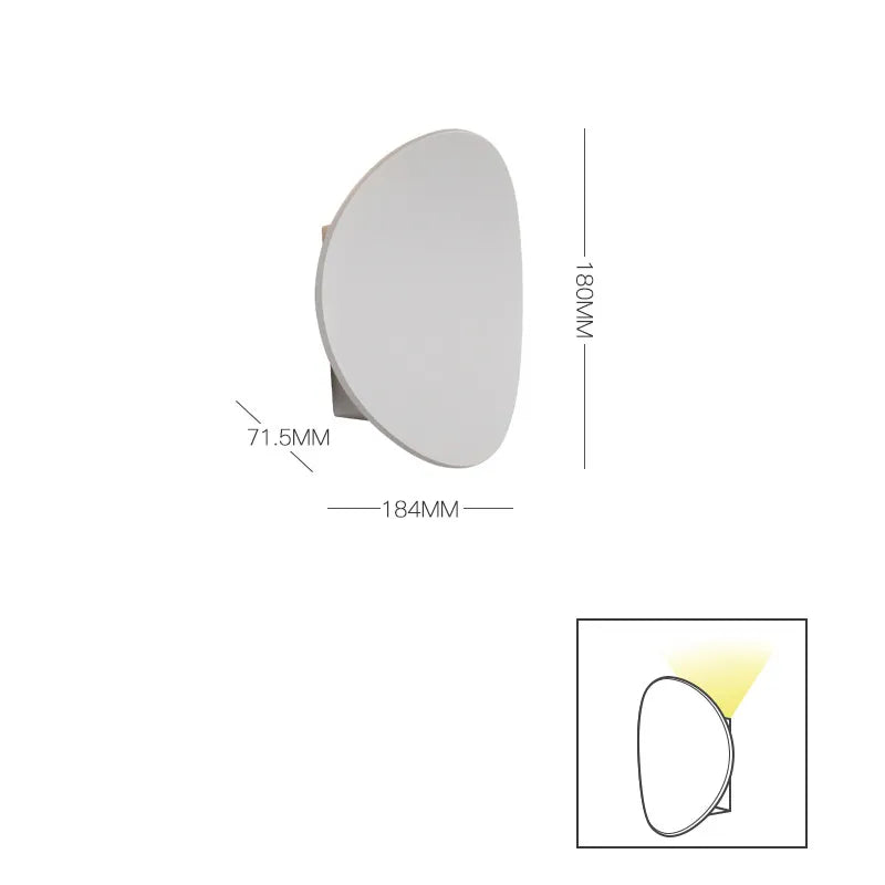 Round Brushed Wall Lamp - Modern LED Sconce