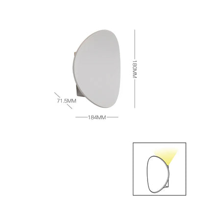 Round Brushed Wall Lamp - Modern LED Sconce