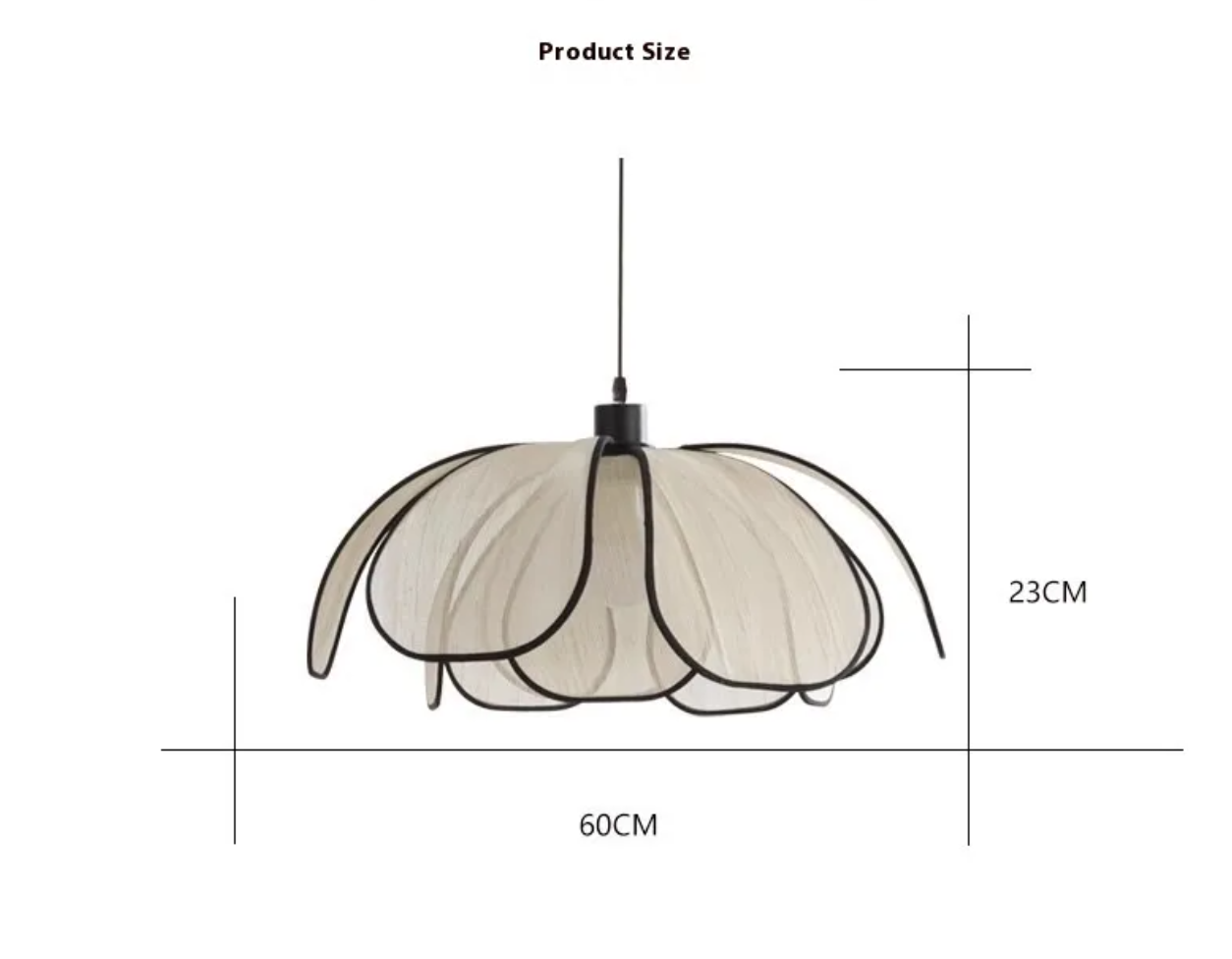 Cream Petal Chandelier - Floral Ceiling Light