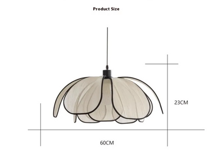 Cream Petal Chandelier - Floral Ceiling Light