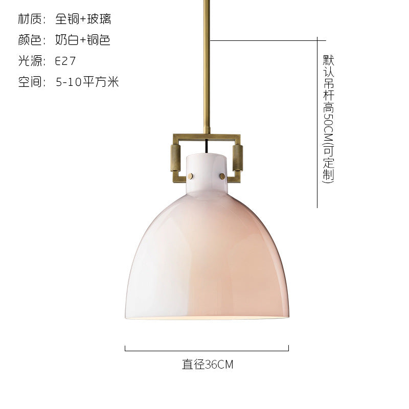 Copper Dining Pendant Light - Vintage Ceiling Lamp
