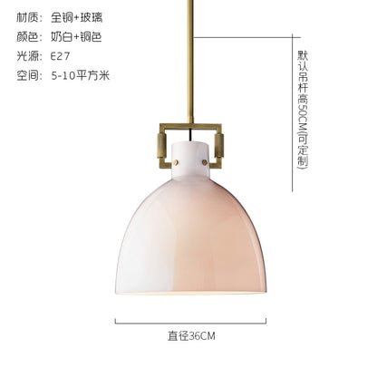 Copper Dining Pendant Light - Vintage Ceiling Lamp