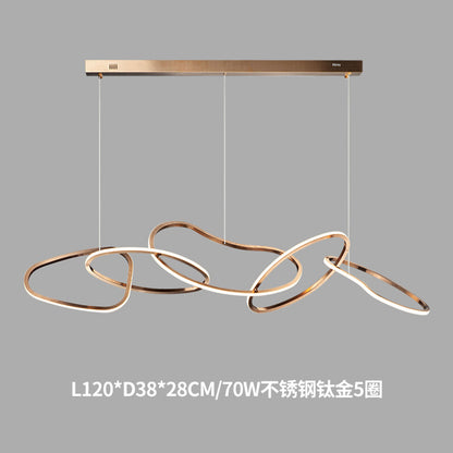 Steel Dining Pendant Light - Multi-Head Nordic Lamp