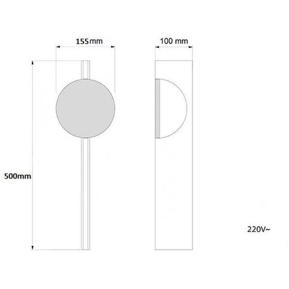 Corrugated Steel Wall Lamp - Nordic LED Sconce