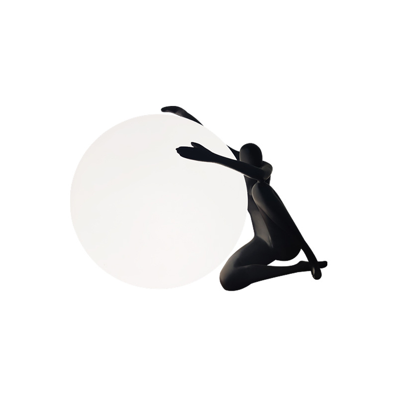 Sculptural Moon Lamp - Artistic LED Night Light