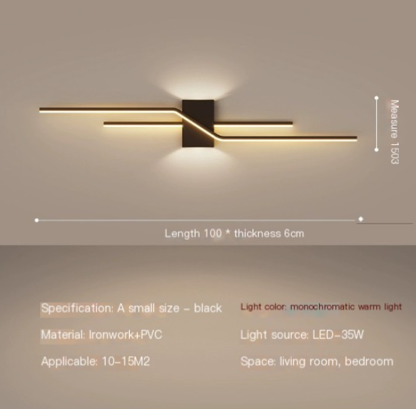 Linear Wall Sconce - Dimmable LED Light for Bedroom