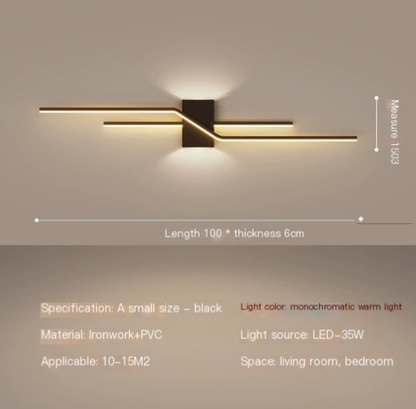 Linear Wall Sconce - Dimmable LED Light for Bedroom