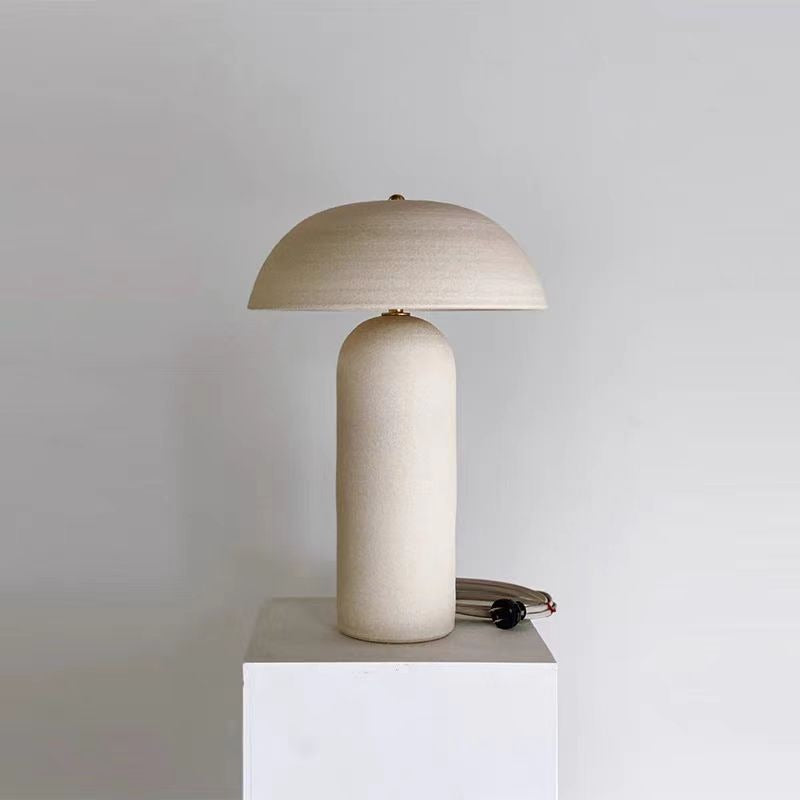 Wabi-Sabi Ceramic Table Lamp - Japanese Bedside Light