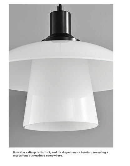 Italian Glass Pendant - Compact Bedside Light