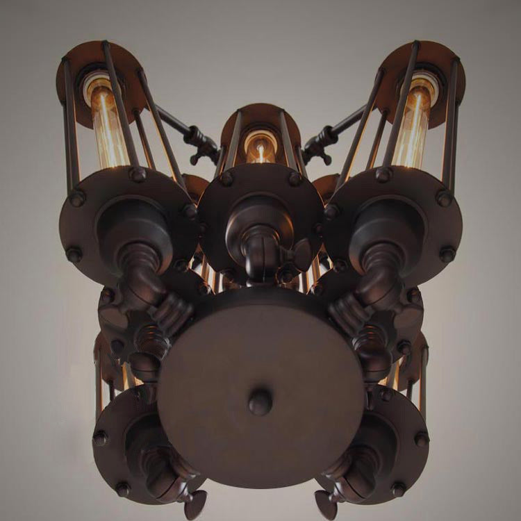 Branch Pendant Chandelier - Industrial Iron Ceiling Light