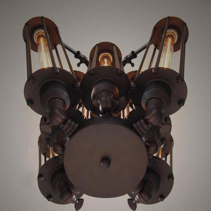 Branch Pendant Chandelier - Industrial Iron Ceiling Light