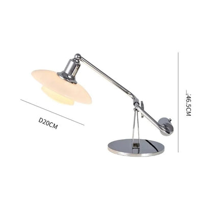 Adjustable Glass Desk Lamp - Flexible LED Reading Light