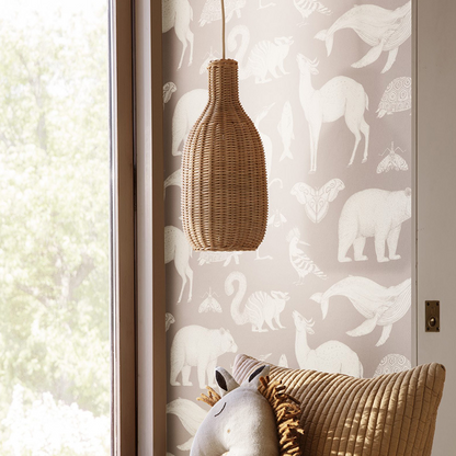 Handwoven Rattan Chandelier - Boho Ceiling Light