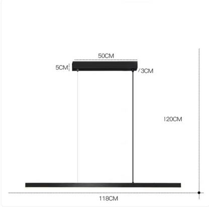 Nordic Minimalist Chandelier - LED Dining Light