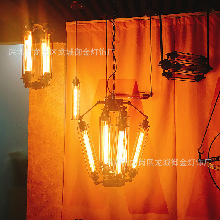 Branch Pendant Chandelier - Industrial Iron Ceiling Light