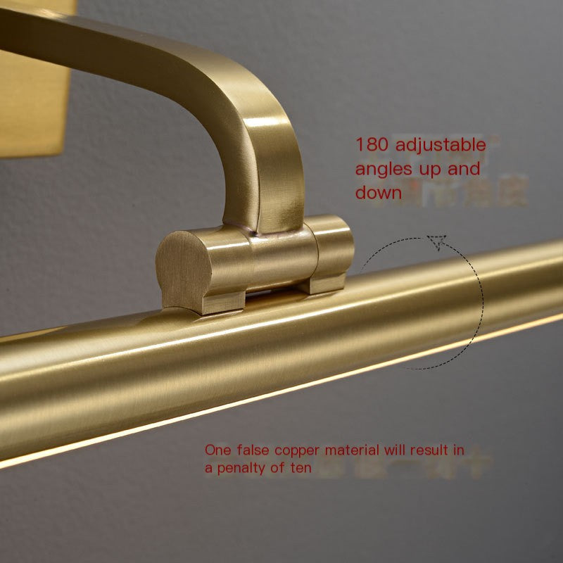 Copper Bathroom Wall Light - LED Vanity Sconce