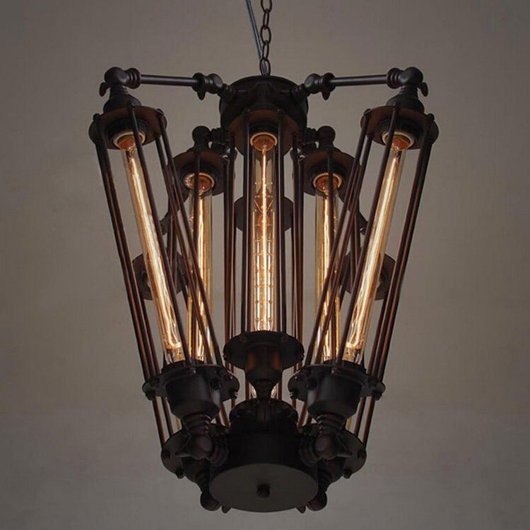 Branch Pendant Chandelier - Industrial Iron Ceiling Light
