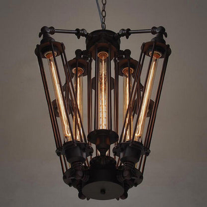 Branch Pendant Chandelier - Industrial Iron Ceiling Light