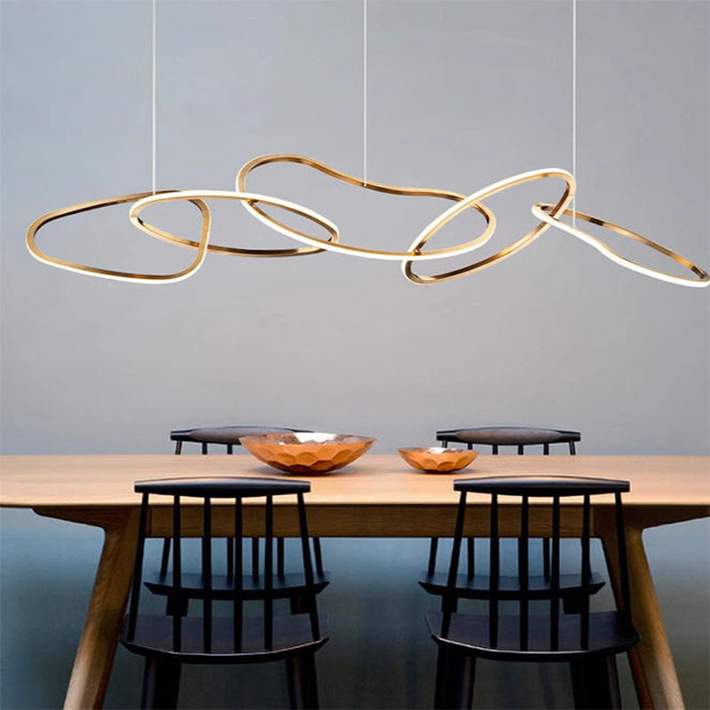 Steel Dining Pendant Light - Multi-Head Nordic Lamp