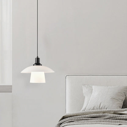 Italian Glass Pendant - Compact Bedside Light