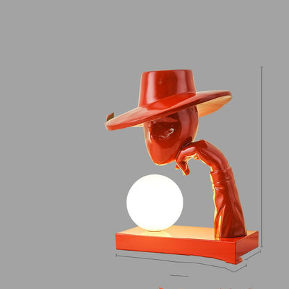 Sculptural Figure Table Lamp - Artistic Bedside Light