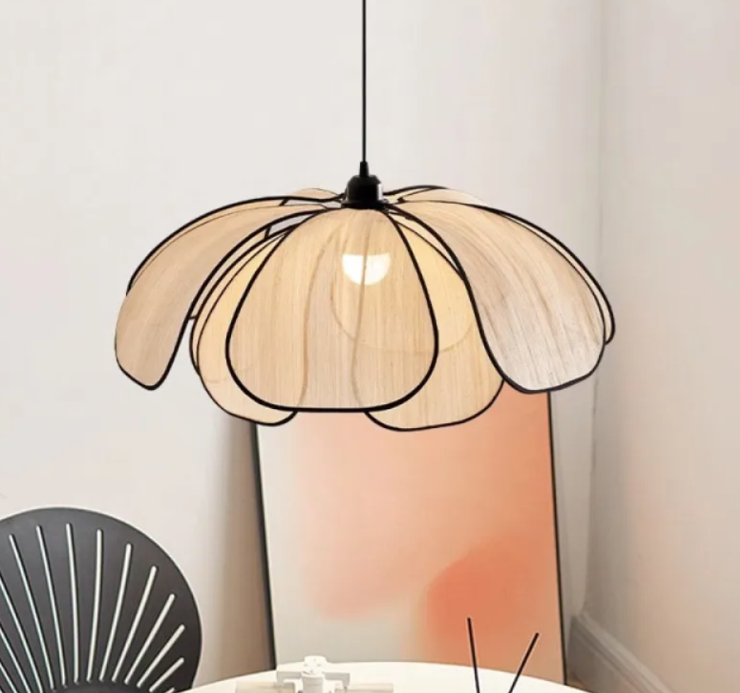 Cream Petal Chandelier - Floral Ceiling Light