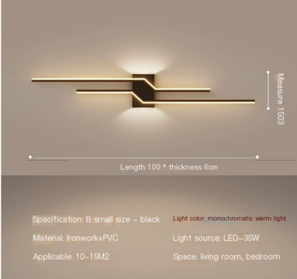 Linear Wall Sconce - Dimmable LED Light for Bedroom