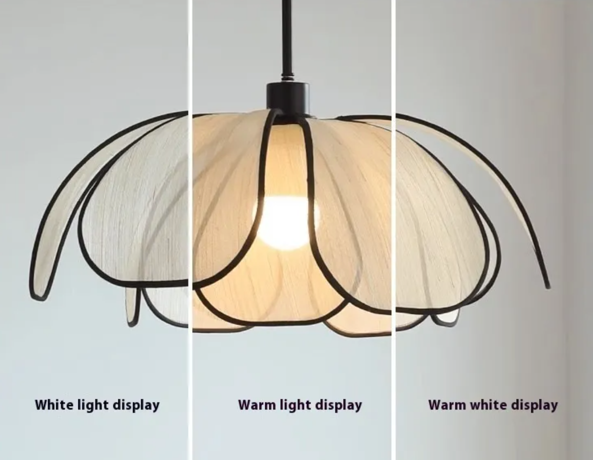 Cream Petal Chandelier - Floral Ceiling Light