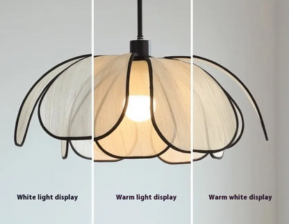 Cream Petal Chandelier - Floral Ceiling Light