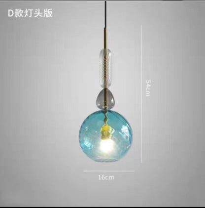 Nordic Glass Bar Pendant - Sculptural Ceiling Light