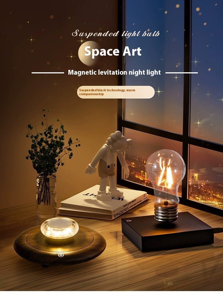 Floating Bulb Night Lamp - Magnetic Levitation Light