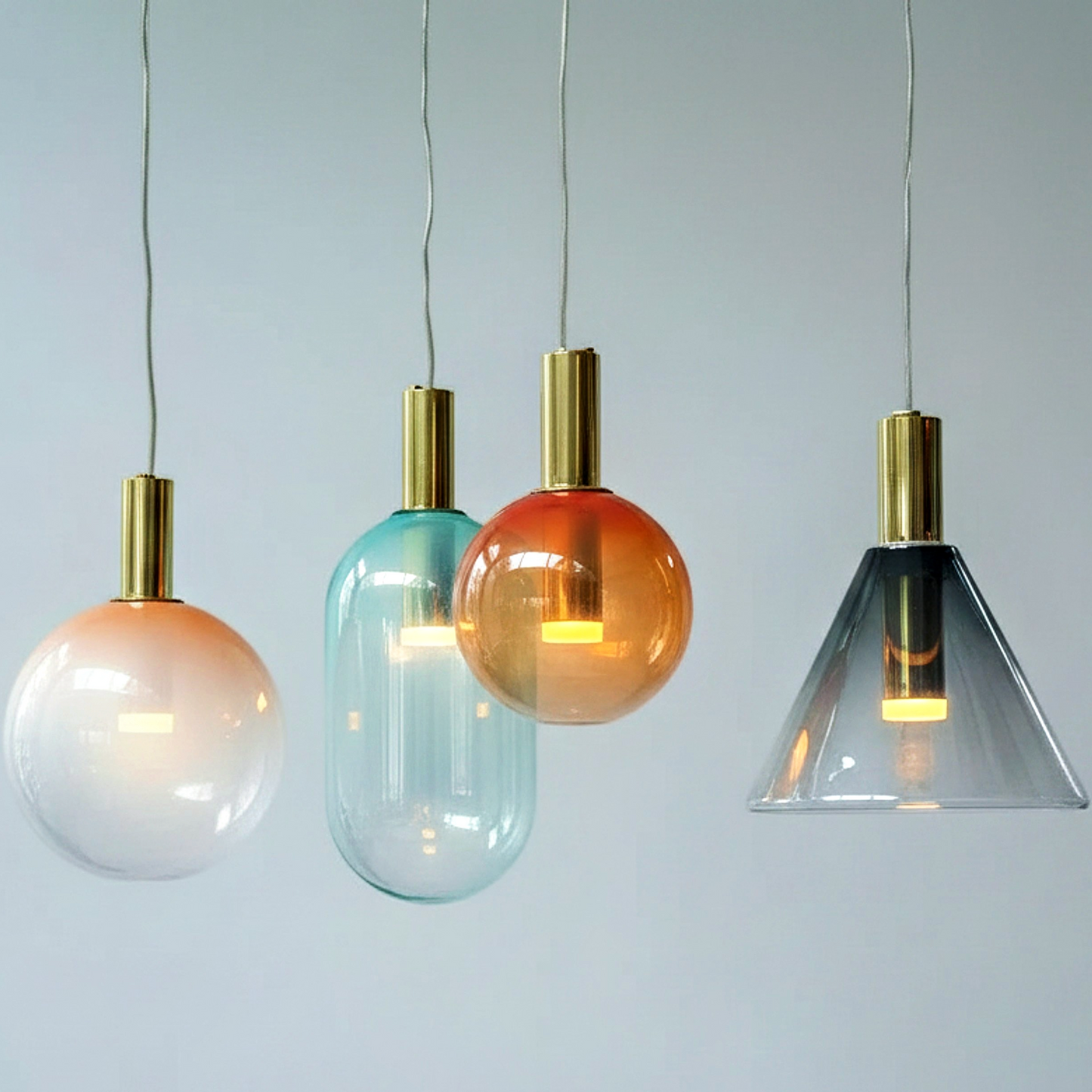 Nordic Stained Glass Chandelier - clean uniform edit