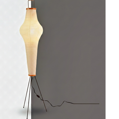 Japanese Rice Paper Floor Lantern - clean uniform edit
