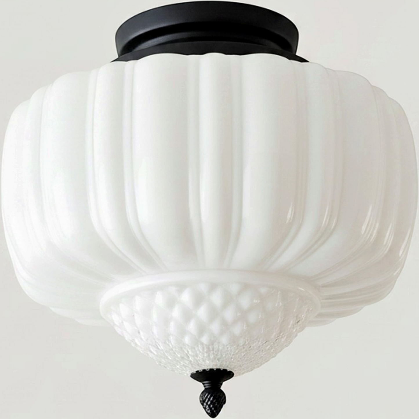 Marlo Vintage Glass Ceiling Light - clean uniform edit