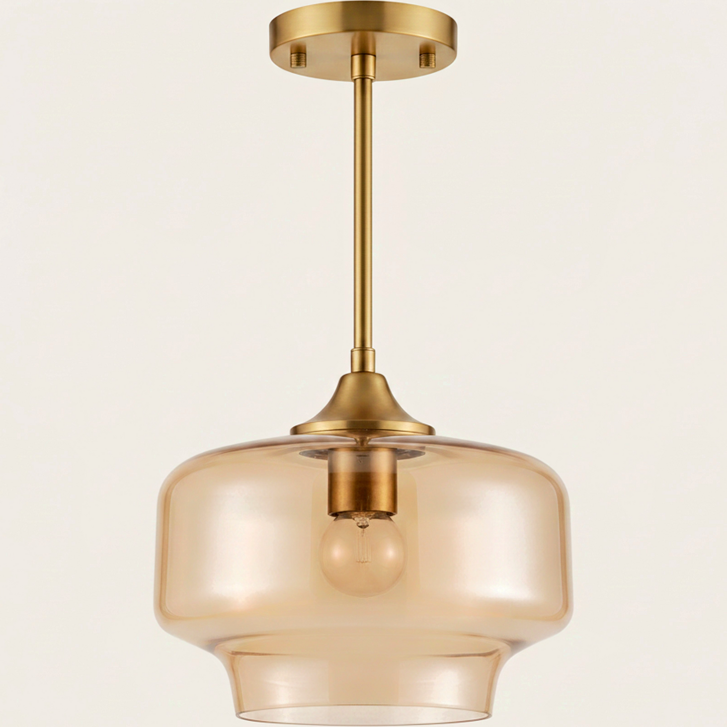 Vintage Brass Ceiling Light - clean uniform edit