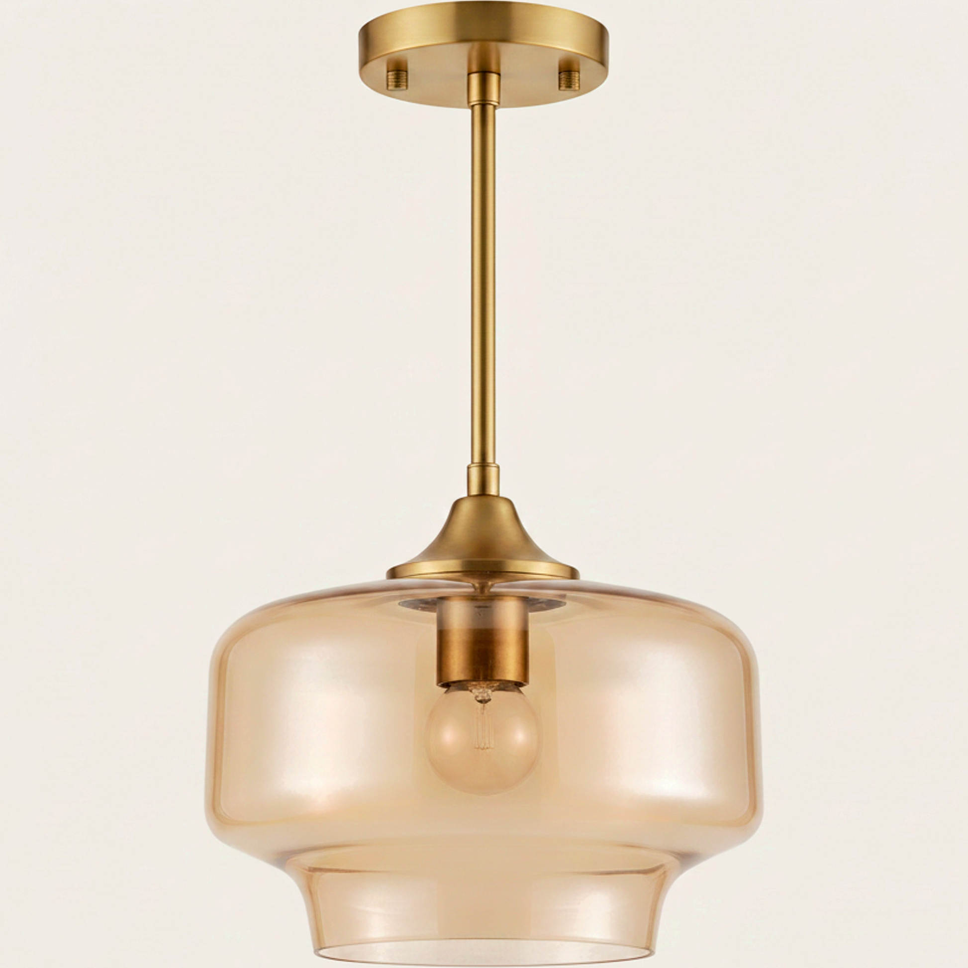 Vintage Brass Ceiling Light - clean uniform edit