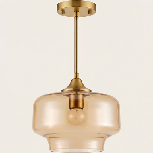 Vintage Brass Ceiling Light - clean uniform edit