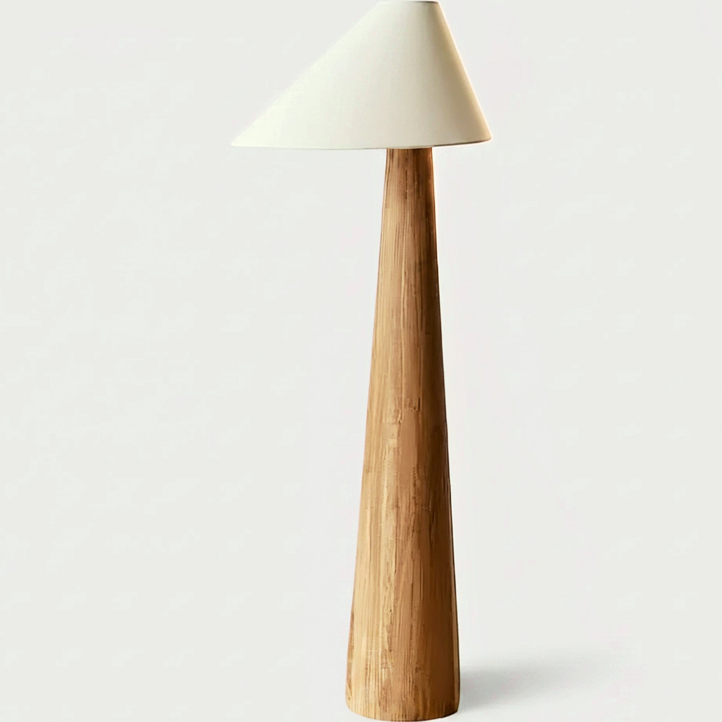 Wabi-Sabi Solid Wood Floor Lamp - clean uniform edit