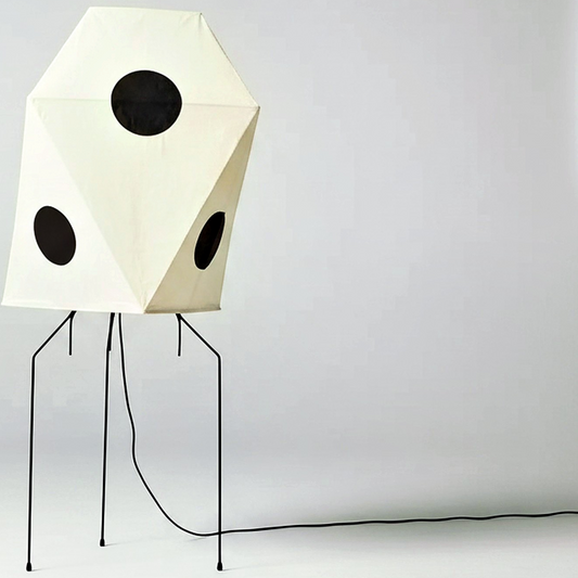 Wabi-Sabi Rice Paper Floor Lamp - clean uniform edit