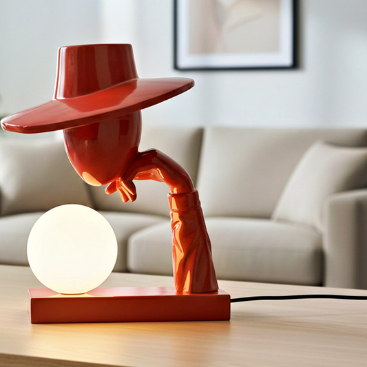 Sculptural Figure Table Lamp - clean uniform edit