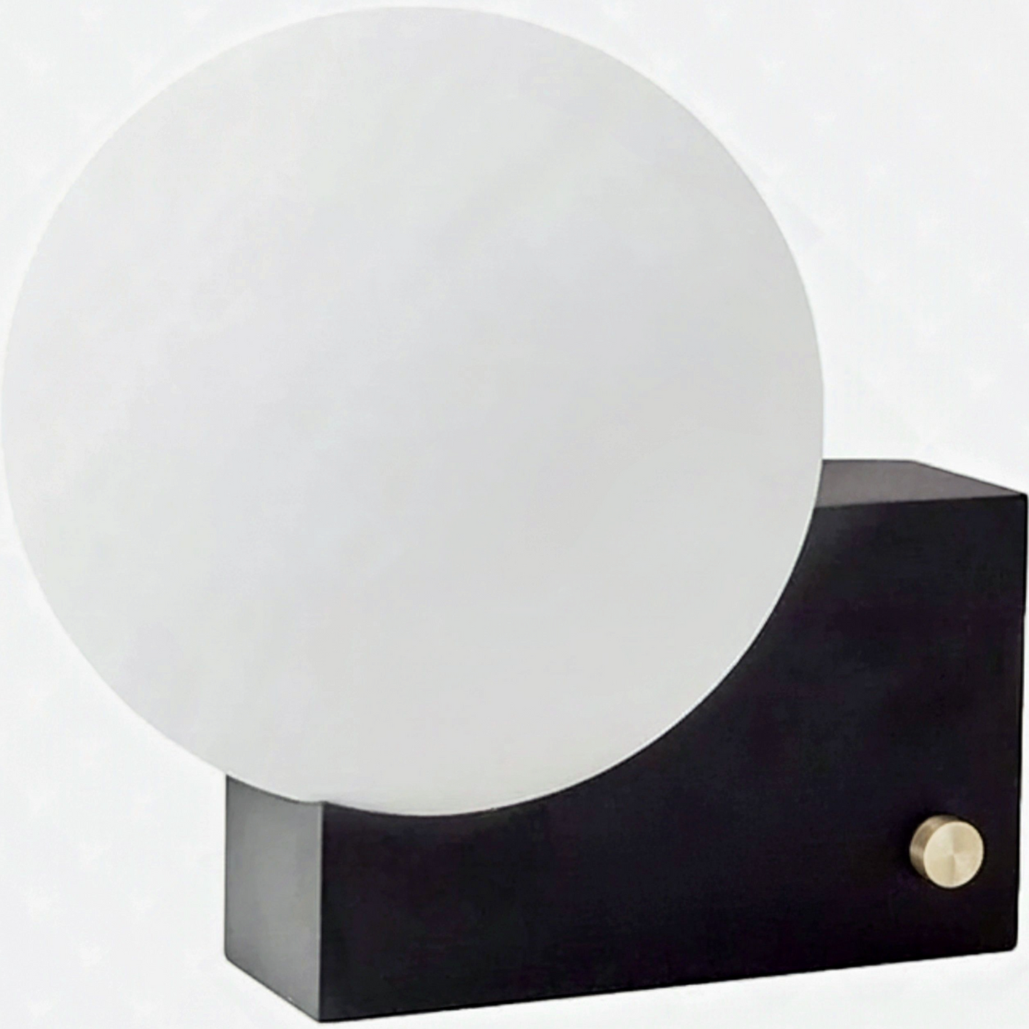 Nordic Milky White Moon Table Lamp - clean uniform edit