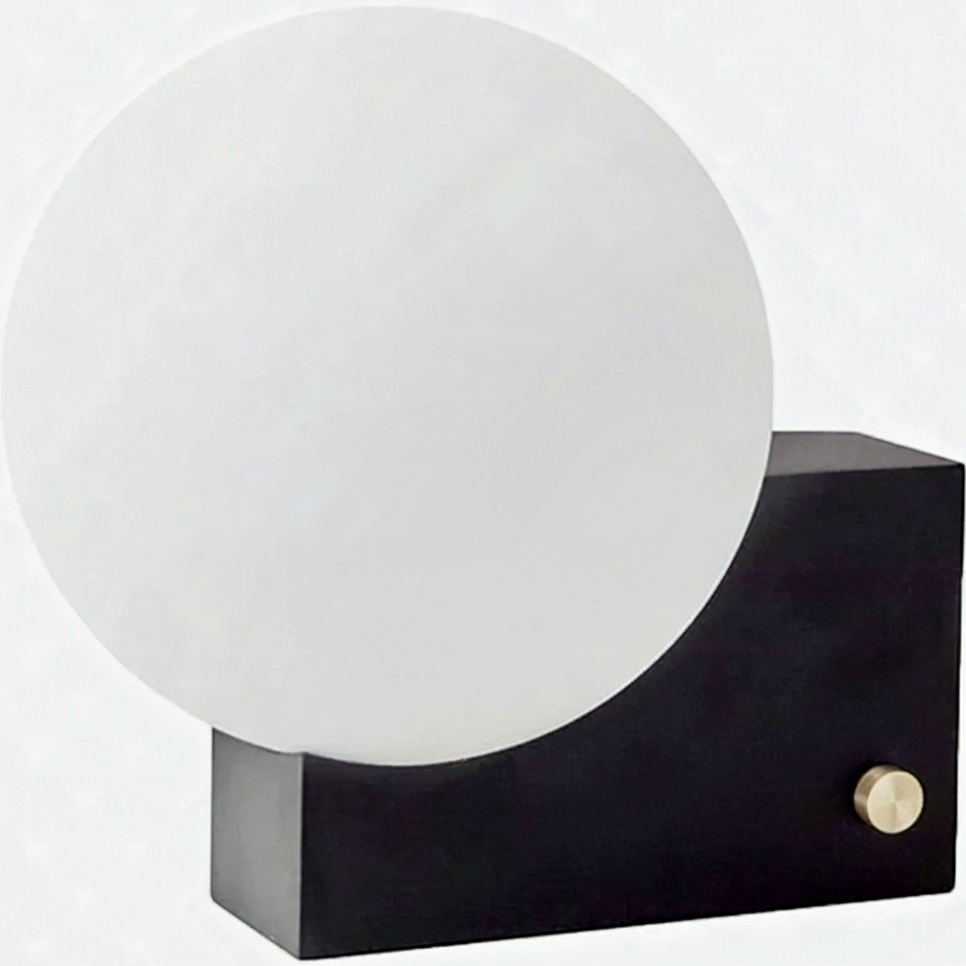 Nordic Milky White Moon Table Lamp - clean uniform edit
