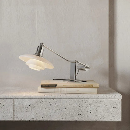 Adjustable Glass Desk Lamp - Flexible LED Reading Light