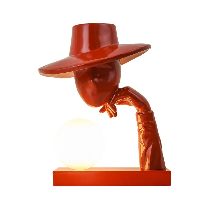 Sculptural Figure Table Lamp - Artistic Bedside Light