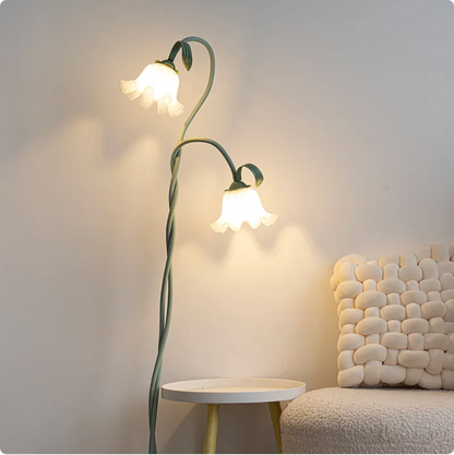 Cream Multi-Head Floor Lamp - Retro Standing Light