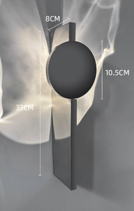 Rotating Steel Wall Sconce - Adjustable LED Light