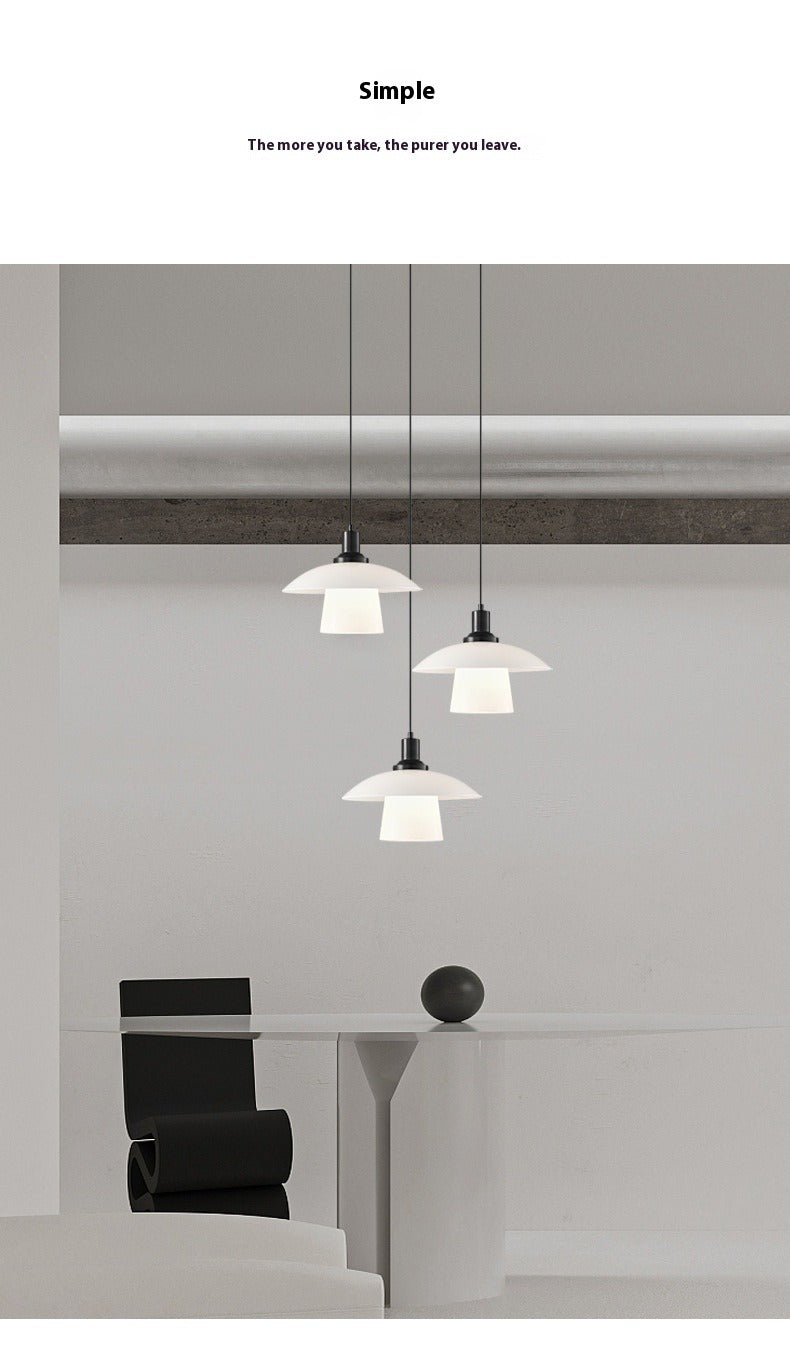 Italian Glass Pendant - Compact Bedside Light