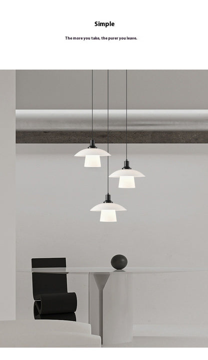 Italian Glass Pendant - Compact Bedside Light